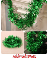Guirlande de Noël Épaisse à Trois Couches, Largeur 9 CM, Longueur 2 M, pour Décoration de Mariage, Fête et Ornement d'Arbre de Noël