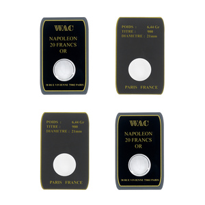 Maßgefertigte Fälschungssichere Kanadische Gold-Ahornblatt Selbstklebende Sicherheitsverpackung Blisterkarte für 21mm Runde Münzen - Product Image 5