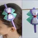 Bandeau double couche à nœud tendance, accessoires pour cheveux faits à la main pour bébés filles