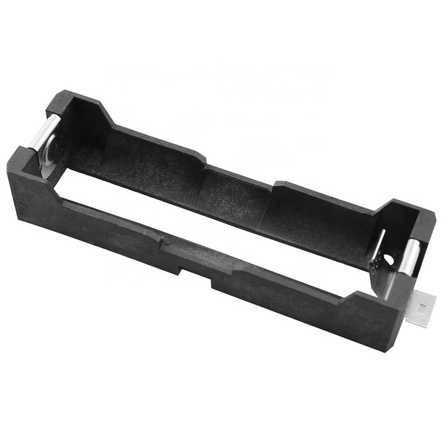 GT-21700X1-SMT Globaltone Nylon Case Nickel Plated Black 21700 Lithium Battery Holder 3.7V SMT ROHS Certified 82.5x25x15.6mm