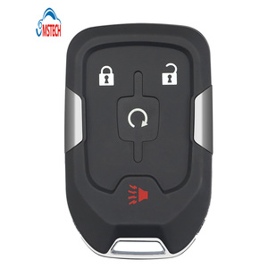 MS 3 + 1 botón Inicio Hoja sin cortar Control remoto Funda para llave para Chevrolet GMC Smart Keyless Vehicle Blank Car <span class=keywords><strong>Key</strong></span> Fob Shell - Product Image 1