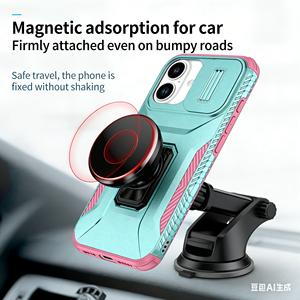 Funda de TPU y PC con Anillo Soporte para <span class=keywords><strong>iPhone</strong></span> 17 Plus, 16E, 16 Pro <span class=keywords><strong>Max</strong></span>, 15 Plus, 13, 12 Mini, 11, X, <span class=keywords><strong>XS</strong></span>, XR, con Soporte para Coche y Cubierta Trasera para Teléfono - Product Image 4