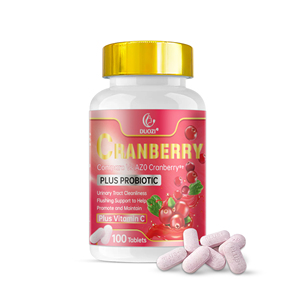 Tabletas de Vitamina C con Probióticos DUOZI Cranberry Plus, 100 Unidades, Suplemento Herbal para el Apoyo del Tracto Urinario, Sin Gluten - Product Image 4
