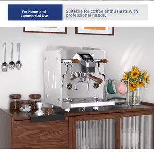 Máquina de Café Espresso Semiautomática Comercial, Máquina de Espresso Profesional de Doble Caldera para Cafetería - Product Image 6