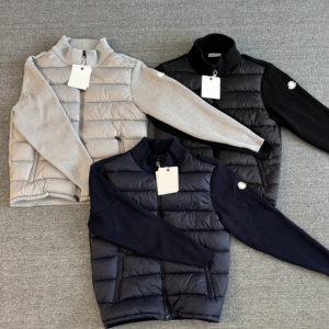 Cardigan en tricot pour homme, série M, col montant, manches longues, patchwork, léger, fin, rembourré en coton, ouvert sur le devant, veste d'extérieur - Product Image 1