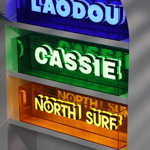 Custom Made 3D LED <b>Light</b> Box Acrylic Sign Remote AC Multi-color Neon for Car Companies Advertising Use Customizable Shop Logos - Product Image 5