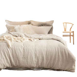 Drap <span class=keywords><strong>de</strong></span> lit <span class=keywords><strong>de</strong></span> luxe léger lavé <span class=keywords><strong>de</strong></span> couleur unie simple d'été en <span class=keywords><strong>lin</strong></span> pur français, <span class=keywords><strong>housse</strong></span> <span class=keywords><strong>de</strong></span> <span class=keywords><strong>couette</strong></span>, literie - Product Image 1