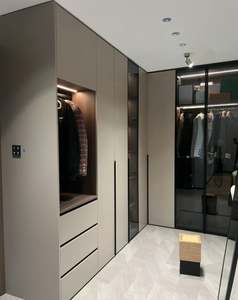 Ensemble de meubles de chambre à coucher en bois massif aluminium bois populaire grand espace conception personnalisée armoire de rangement vestiaire pour usage domestique - Product Image 2