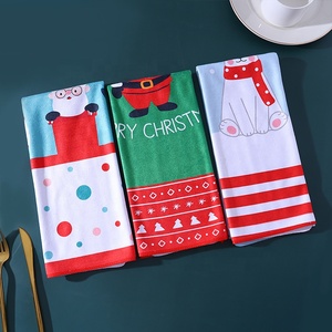 Tùy Chỉnh In Ấn Dễ Thương Mô Hình Phim Hoạt Hình Sợi Nhỏ Nhà Bếp Khăn Bán Buôn Mềm Thấm Nhà Bếp Làm Sạch Vải - Product Image 3