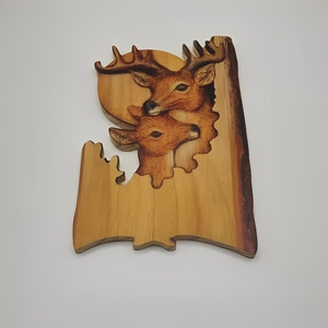 <span class=keywords><strong>Sculture</strong></span> <span class=keywords><strong>da</strong></span> <span class=keywords><strong>Parete</strong></span> in <span class=keywords><strong>Legno</strong></span> Artigianali di Animali Intagliate e Incise Decorazione Ecologica per la Casa Personalizzabile per Tutte le Festività - Product Image 4