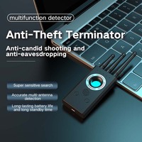 Scanner audio anti-espion multifonction T16 Système d'alarme de sécurité pour voitures, hôtels, GPS Détecteur de signal de radiofréquence