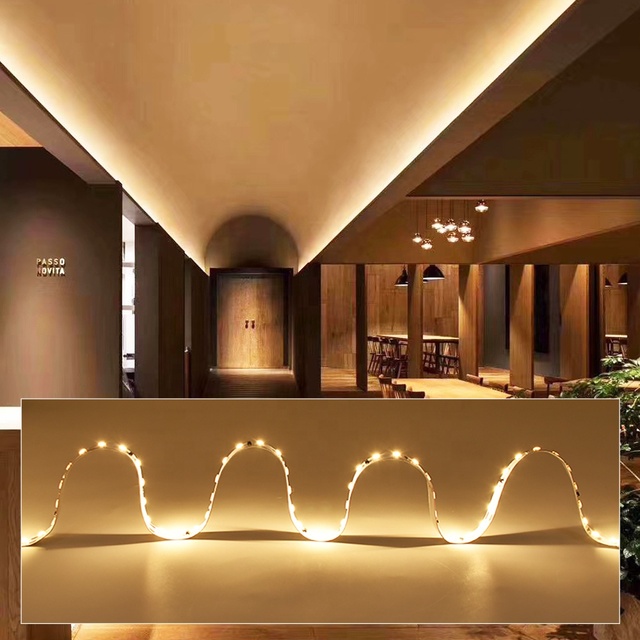 Super Long 20M/Roll SMD2835 Constant Current LED Strip DC24V 9.6W/M 120LEDs CRI90 10mm LED Room Lights High Efficacy LED Strip