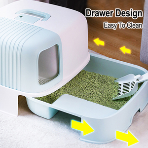 Fabrikpreis Hoopet Umweltfreundliche Haustier-Neuheit Katzentoilette Umweltfreundlich Haltende Streu-<span class=keywords><strong>Box</strong></span> - Product Image 5