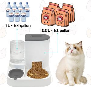 Nuevo Dispensador Automático de Agua y Comida para Perros y Gatos, Ecológico, Multifuncional, con Gravedad, para Interiores/Exteriores, para Animales Pequeños - Product Image 4