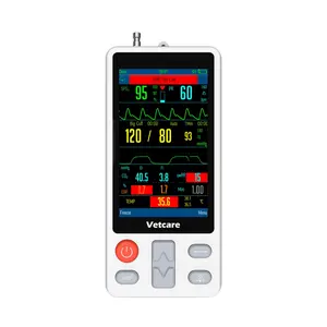 ECG、SPO2、TEMP機能を備えたVETCARE高品質ハンドヘルドミニサイズ非侵入型血圧モニター