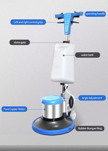 A-002 175RPM Single Disc <strong>Floor</strong> Scrubber Industrial <strong>Floor</strong> Carpet Buffer Cleaning Equipment <strong>Polishing</strong> <strong>Machine</strong> With 17in Brush - Product Image 2