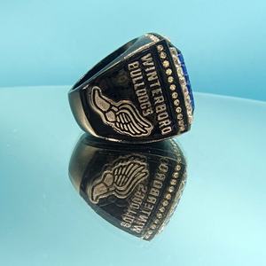 แหวนแชมป์อัลลอยชุบทองพร้อมพลอยเพทายที่ทันสมัยปรับแต่งได้ - Product Image 6