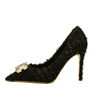 Euro Americano alla moda e sexy del locale notturno con <span class=keywords><strong>tacchi</strong></span> sottili sharp dita dei piedi e lucido di cristallo <span class=keywords><strong>tacchi</strong></span> buckleshigh - Product Image 2