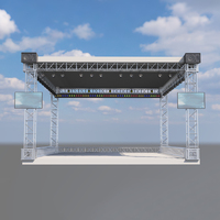 Estructuras de Techo Personalizadas, Arco Plano, Pico, Inoxidable, Estructura de Escenario Modular Portátil de Primera Calidad para Eventos y Conciertos al Aire Libre