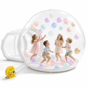 Transparent PVC Inflatable Bubble Tent Clear Event <b>Balloon</b> Dome Party Display for Wedding Halloween Outdoor Promotion - Product Image 3
