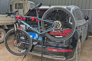 <span class=keywords><strong>Porte</strong></span>-vélos pour voiture Overlanding, 3 vélos, support <span class=keywords><strong>de</strong></span> vélo pour <span class=keywords><strong>coffre</strong></span> <span class=keywords><strong>de</strong></span> véhicule, <span class=keywords><strong>porte</strong></span>-vélos pliable pour la plupart des voitures et SUV - Product Image 6