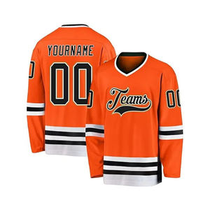 Maillot de hockey sur glace personnalisé OEM avec broderie et sublimation, maillot de hockey sur gazon professionnel avec nom d'équipe personnalisé - Product Image 5