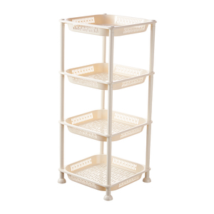Étagère de rangement carrée multicouche en plastique <span class=keywords><strong>pour</strong></span> salle de bain, avec drainage creux, <span class=keywords><strong>pour</strong></span> <span class=keywords><strong>douche</strong></span> - Product Image 4