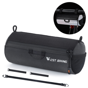 Sac de guidon de vélo WEST BIKING 1L rond avec sangle en caoutchouc pour VTT, sacoche de tube de vélo pour voyage en VTT - Product Image 6