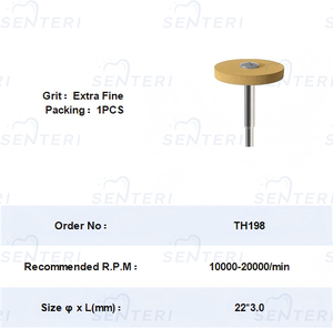 Bánh xe đánh bóng phòng thí nghiệm nha khoa với Mẹo Mài Kim Cương cao su phù hợp để đánh bóng Mão Zirconia. - Product Image 4