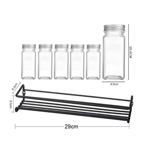 Cần thiết nhà Bếp tủ đựng thức ăn CỬA 2 TẦNG sắt gia vị giá tổ chức dây gia vị Treo Tường Tổ chức - Product Image 5