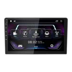 Système audio multimédia de voiture 9 pouces, Android 11 8core 1 + 16 go Ips Dsp pour 2din universel Android Gps 4G Wifi Radio stéréo