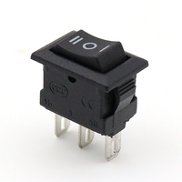 Interrupteur à bascule miniature KCD11 15*21mm SPST 2 broches 2 positions 3A 250V 6A 125V AC, petit interrupteur à encliquetage pour alimentation