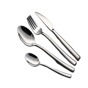 Cubiertos de Acero Inoxidable Plateado de Alta Calidad, 24 Piezas, Regalos Empresariales, Logotipo Personalizable, Empaque con Acabado Espejo, Estilo Clásico - Product Image 1