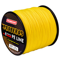 Ligne de pêche tressée PE super résistante 300M, 4 brins, multicolore, résistante à l'abrasion, pour eau salée/eau douce