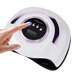 Lámpara de uñas LED UV profesional de 180W-Secador de uñas eficiente con 4 temporizadores, mango portátil, gran espacio, sensor automático para esmalte de gel - Product Image 5