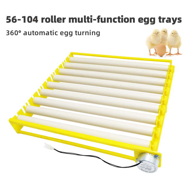 220v Mini Incubator Spare Parts Home Use High Quality 70 Blue Rollers Tray Mini Fully Automatic Incubator 56-104 Chicken Eggs