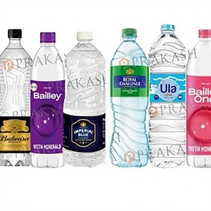 Étiquettes rétractables personnalisées en film PVC premium, imperméables et écologiques pour bouteilles d'eau minérale, étiquettes BOPP imprimées sur toute la surface pour l'emballage - Product Image 1