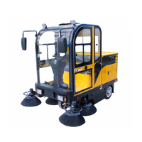 UE-1900 Spazzare il pavimento della macchina Elettrica cabina completamente chiusa spazzatrice Spazzatrice 4 Volante Spazzatrice Stradale Macchina di Pulizia