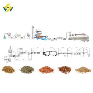 Équipement et machines de ligne <span class=keywords><strong>d</strong></span>'extrusion bivis pour l'alimentation flottante des poissons à base de maïs, blé, <span class=keywords><strong>orge</strong></span>, soja et farine de poisson - Product Image 1