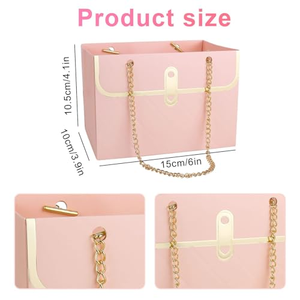 Nouvelle boîte pliable portable pour arrangements floraux, décoration cadeau, panier de fleuriste, boîte vide - Product Image 2