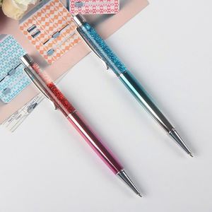 Nuevo diseño de bola de metal bolígrafo logotipo personalizado pluma de cristal bolígrafo para boda figt - Product Image 5