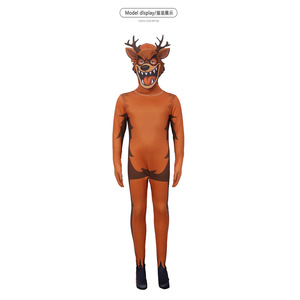 Costume de monstre cerf Halloween, tenue de cosplay monstre chèvre, costume d'animal de la forêt pour enfants pour jeux de rôle et anime - Product Image 4
