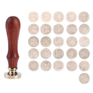 Retro Flower Letter <strong>Envelope</strong> Sealing <strong>Wax</strong> Flash Stamp Copper Art Decorative <strong>Seal</strong> - Product Image 1
