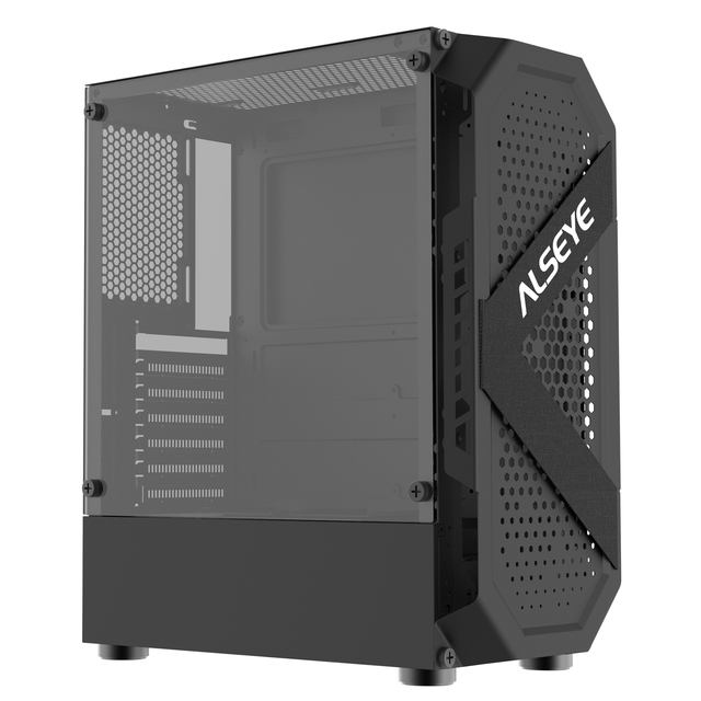 ALSEYE ATX Gaming PC Case Mid Tower with USB 3.0 Tempered Glass Side Panel case for Desktop