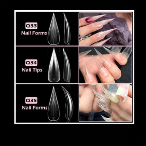 Vente en gros de 120 pièces style français armure stiletto nail art <span class=keywords><strong>griffe</strong></span> d'aigle transparent longue tenue amovible <span class=keywords><strong>faux</strong></span> ongles pour doigt - Product Image 4