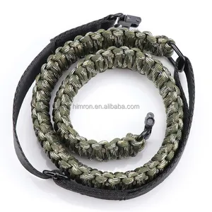 Açık avcılık 2 puan Sling fırdöndüler vidalar iki puan Sling fırdöndüler çiviler naylon kayış ayarlanabilir 550lb Paracord Sling