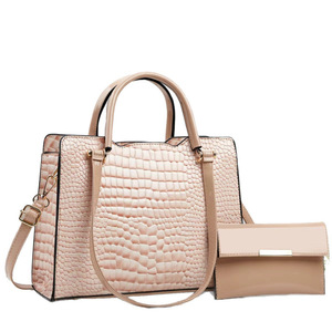 Borse a due pezzi con motivo coccodrillo, chiusura a cerniera, versatili, borse da donna casual e alla moda, borsa a tracolla da donna. - Product Image 5