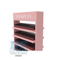 Support de sol en métal personnalisé, présentoir à ongles en émail, design gratuit, dix étagères, présentoir de vernis à ongles