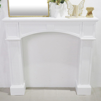 Table d'entrée rustique européenne coiffeuse Table console vintage en bois massif meubles de salon de couleur blanche