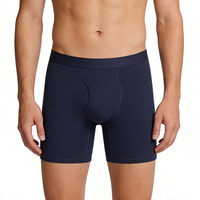 Sous-vêtements chinois en modal pour hommes, doux, respectueux de la peau, respirants, anti-humidité, sans étiquette, taille élastique, confort toute la journée